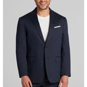 Joseph Abboud Men's Black Single Breasted Blazer Sport Coat Size XL Linen Blend